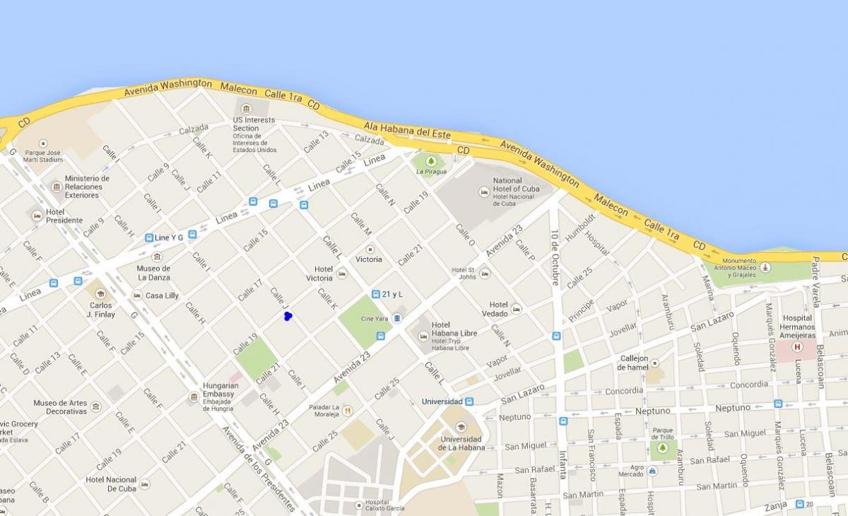 vedado خريطة